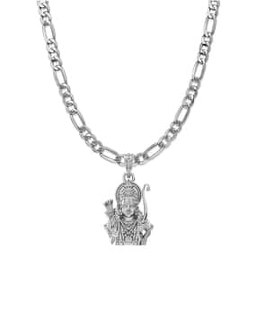 akshat sapphire Sterling Silver Sri Rama Pendant with Chain-picture-19