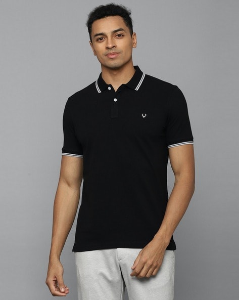 Polo T-Shirt with Side Tipping