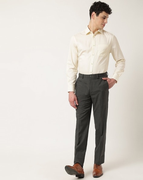 Age 2-16 Ex M&S Boys Regular Fit Black Charcoal Grey Navy School Trousers  Pants | eBay
