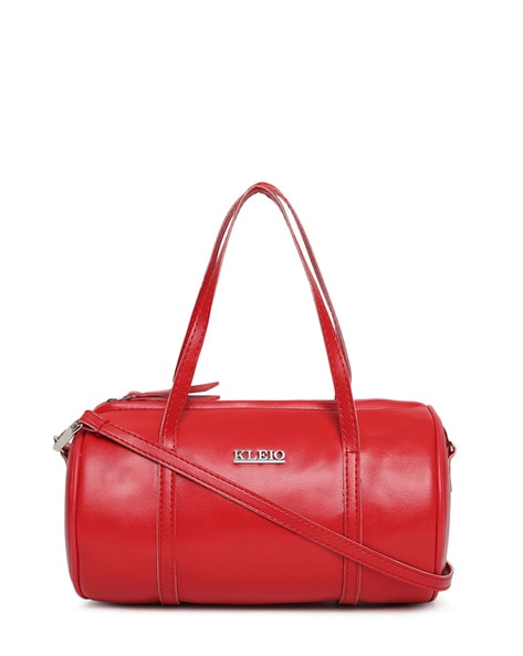 Round red online handbag