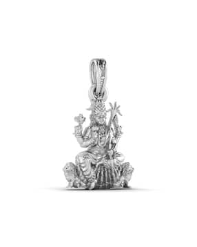 akshat sapphire Sterling Silver Goddess Kamakshi Devi Pendant with Chain-picture-28