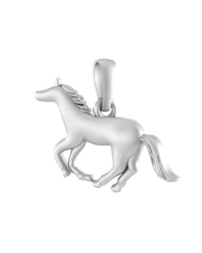 akshat sapphire Sterling Silver Strength Symbolic Horse Pendant with Chain-picture-43
