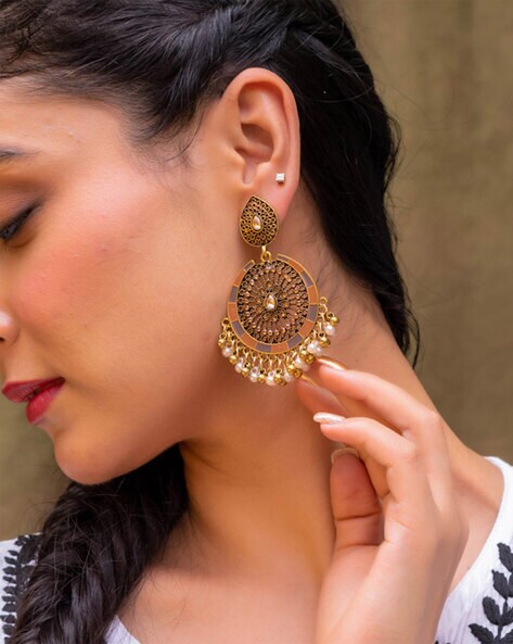 Chandbali Earrings For Women - Buy Chandbali Earrings For Women Online  Starting at Just ₹109 | Meesho