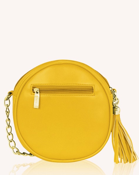 Round cheap yellow purse