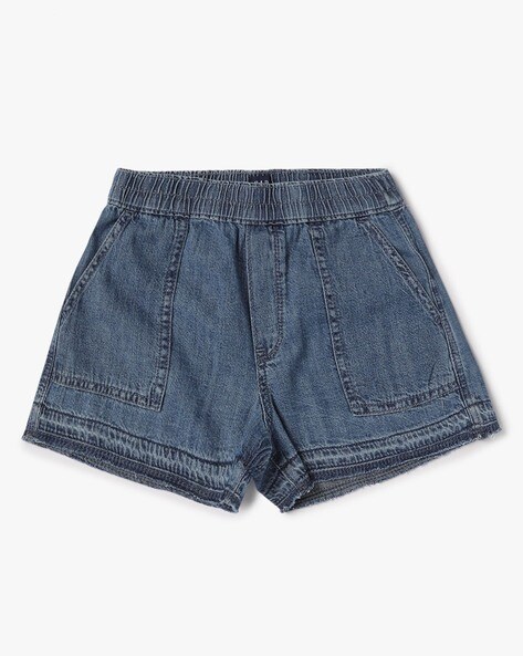 High Rise Shorts With Utility Pockets