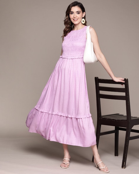 Fancy Lavender Colour Ethnic Dress For Trendy Party Looks - KSM PRINTS -  4263509