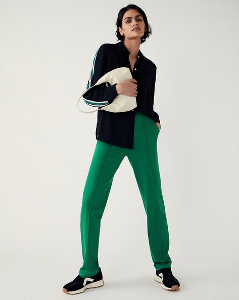 Buy Green Trousers & Pants for Women by Marks & Spencer Online