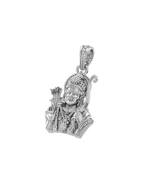 akshat sapphire Sterling Silver Sri Rama Pendant with Chain-picture-18