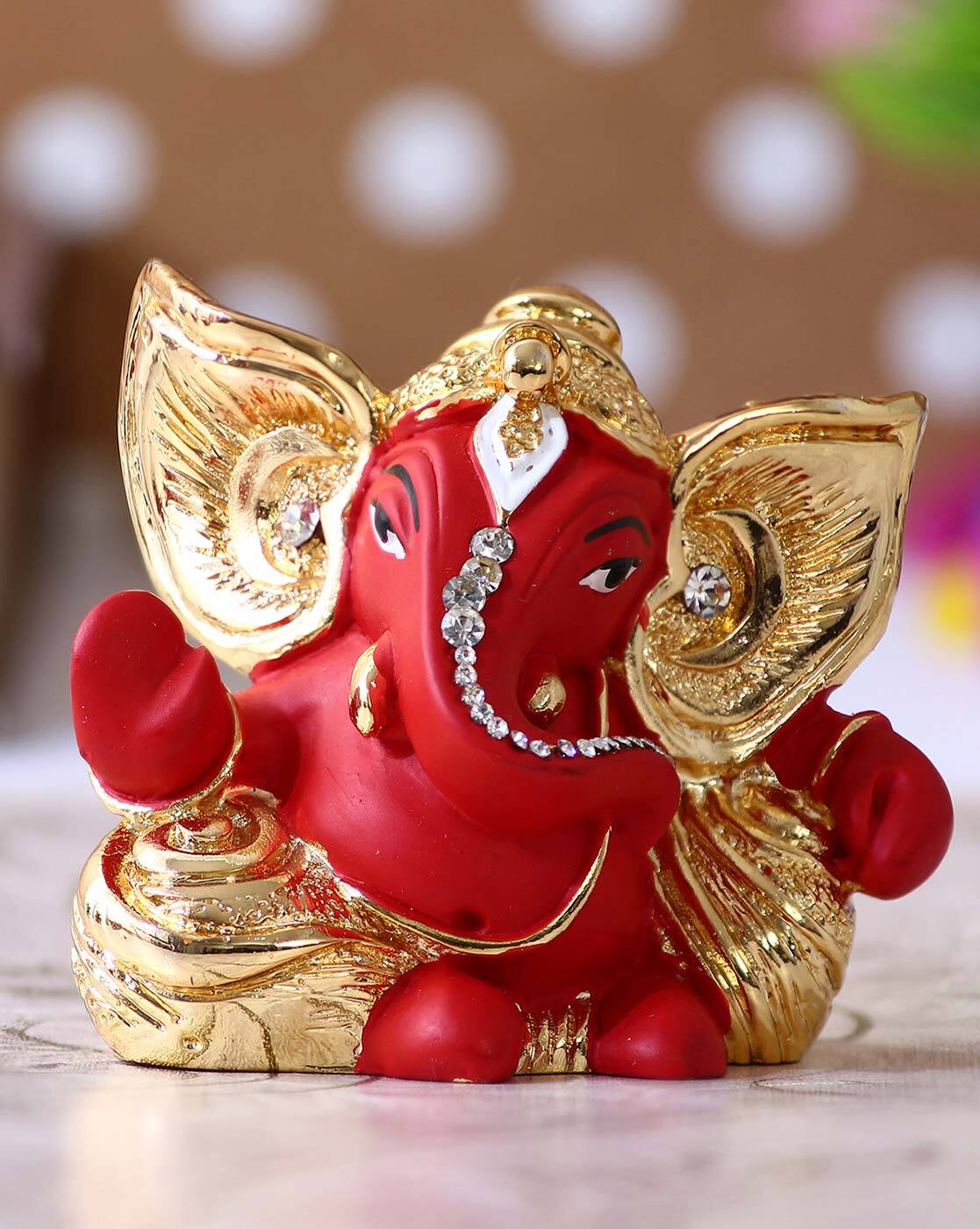 Buy Golden & Red Showpieces & Figurines for Home & Kitchen by ...