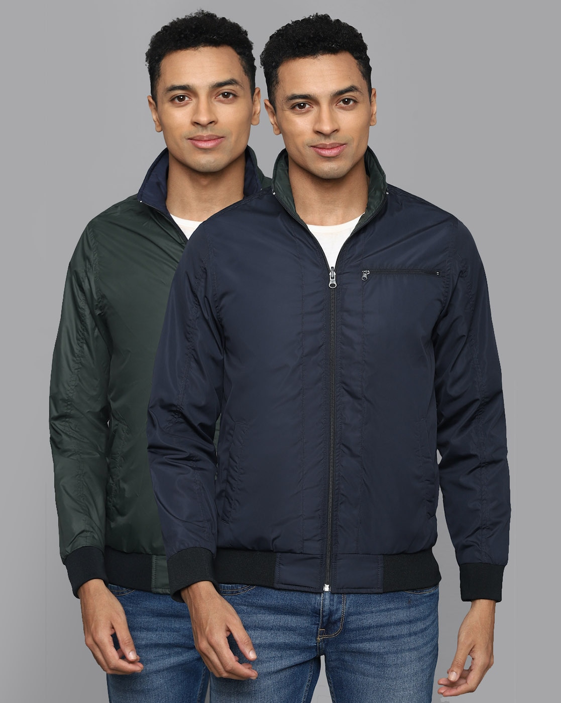 Buy Allen Solly Reversible Camouflage Bomber Jacket - Jackets for Men  24094208 | Myntra