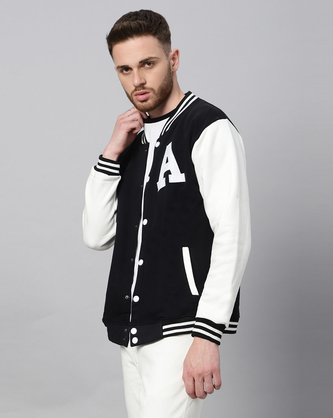 Buy baseball jacket for men red in India @ Limeroad