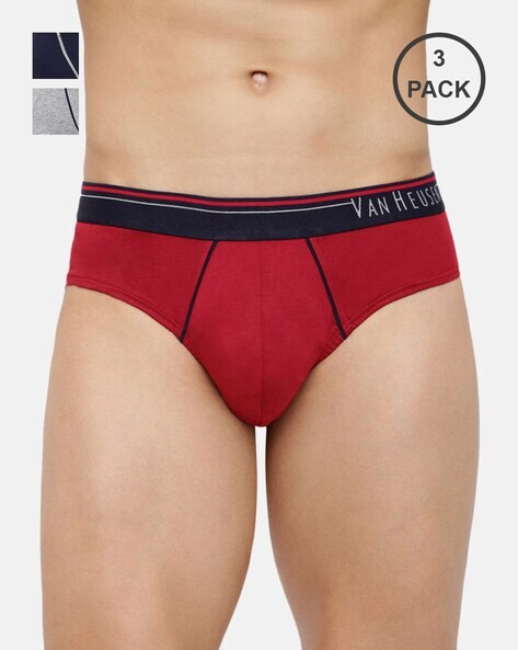 Van Heusen Innerwear Briefs, Men Multi Print Pack of Three Briefs for  Innerwear at Vanheusenindia.abfrl.in