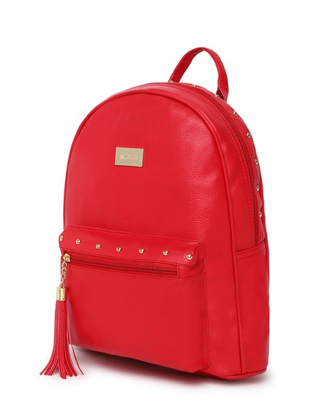 Rock Studded Backpack (coral Or Red) – Sincerely Bagz