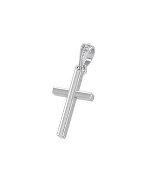 akshat sapphire Sterling Silver Holy Cross Pendant with Chain-picture-45