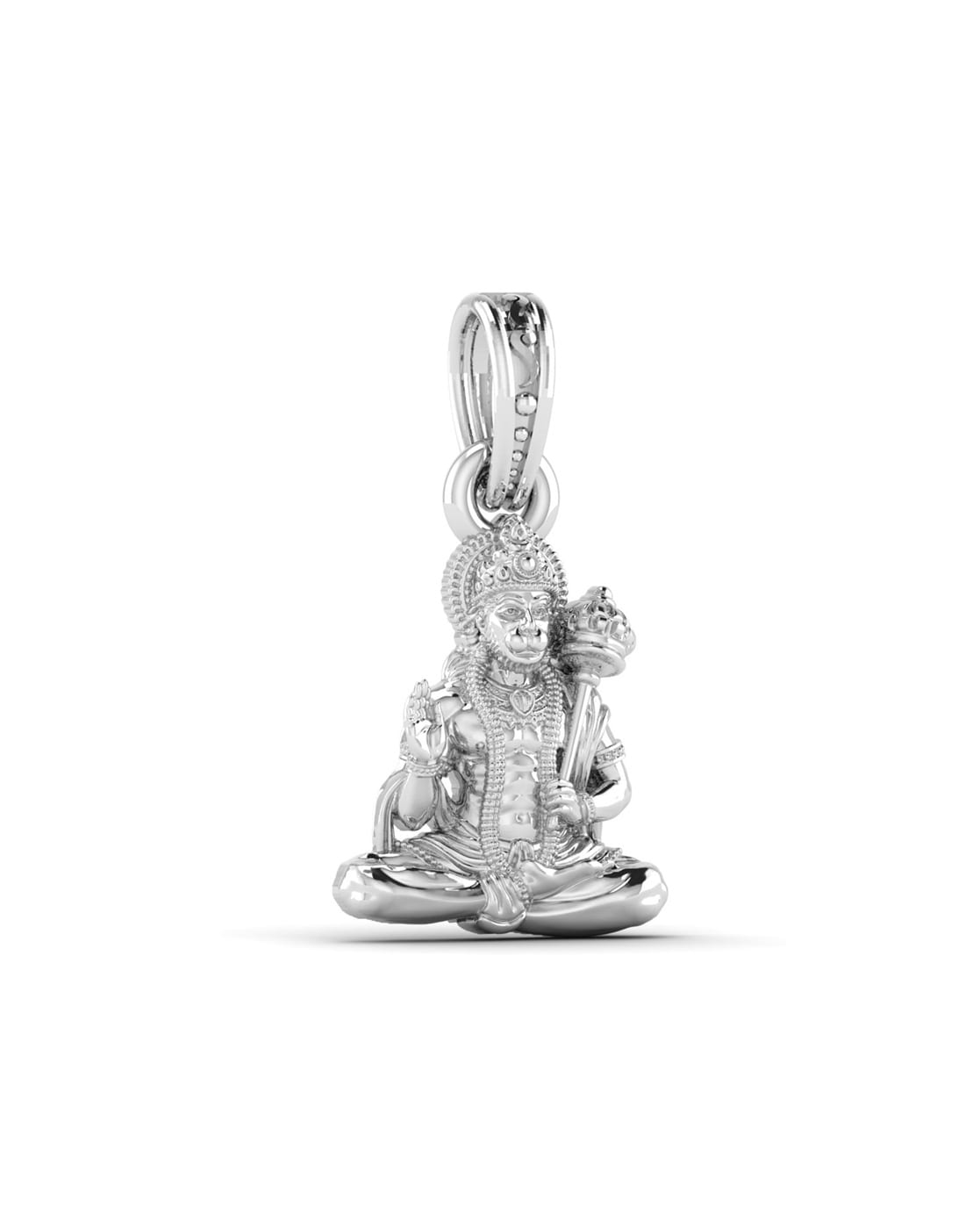 Pure silver hanuman on sale pendant