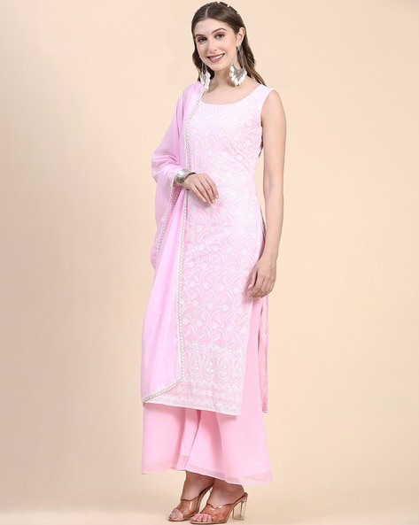 Buy Pink Kurta Suit Sets for Women by BLACK SCISSOR Online