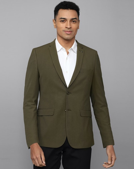 How should I style this Green blazer from Allen Solly ? I just