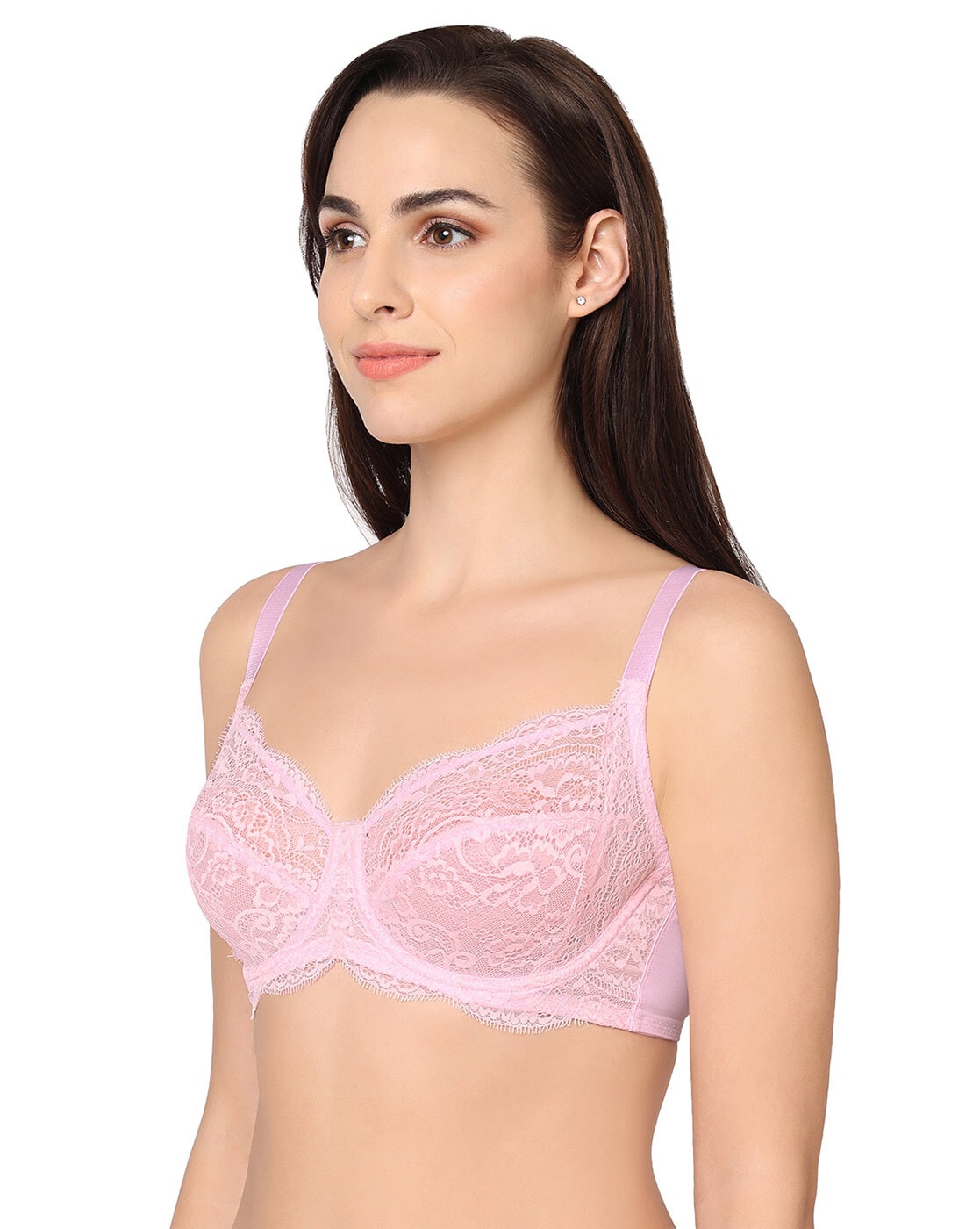 Brand - Iris & Lilly Padded Wireless Bra, Pink (Soft Pink), 34C :  : Clothing, Shoes & Accessories