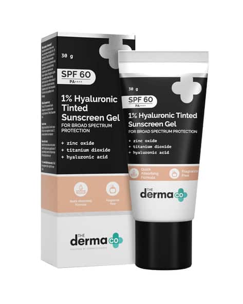 The Derma Co 1 Hyaluronic Tinted Sunscreen Gel With SPF 60 PA++