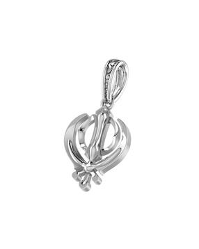 akshat sapphire Sterling Silver Khanda Pendant with Chain-picture-51