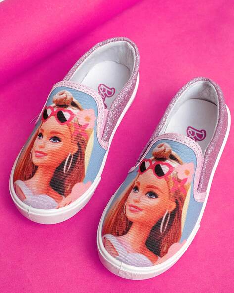 Kidsville Barbie Print Flat Casual Shoes