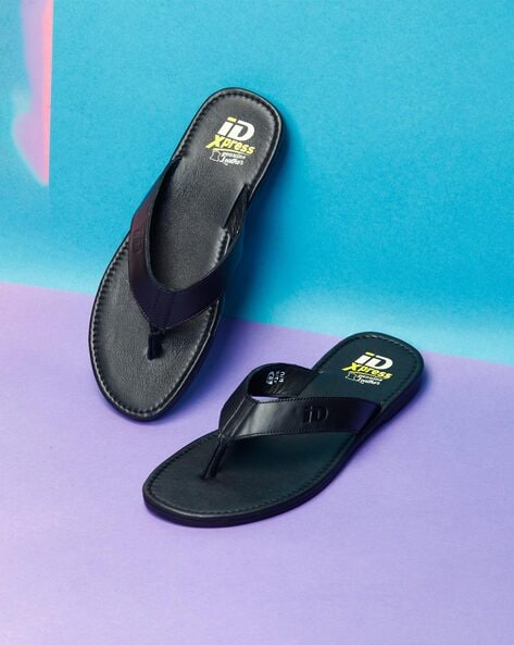 Buy Black Flip Flop & Slippers for Men by ID Online