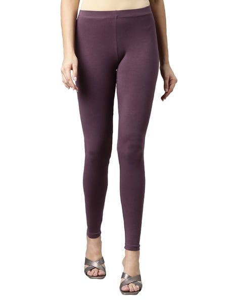Buy Purple Leggings for Women by GO COLORS Online