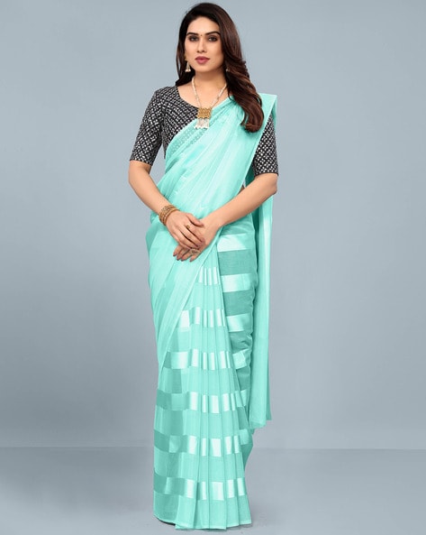 Elegant Striped Silk Saree