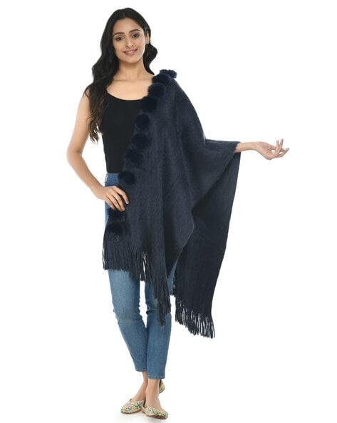 Solid Stole with Fringes Price in India