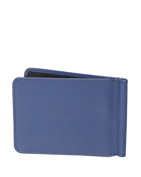 Buy Spiffy Blue Genuine Leather Wallet for Men