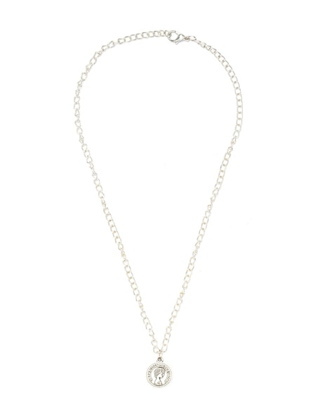 Gucci Interlocking G Necklace In Silver | eBay