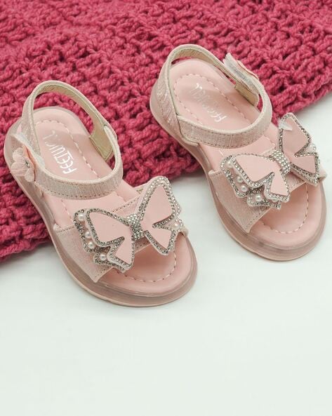 Buy Cute Walk by Babyhug Sandals with Velcro Closure Pink for Girls  (1-1Years) Online, Shop at FirstCry.com - 11565191