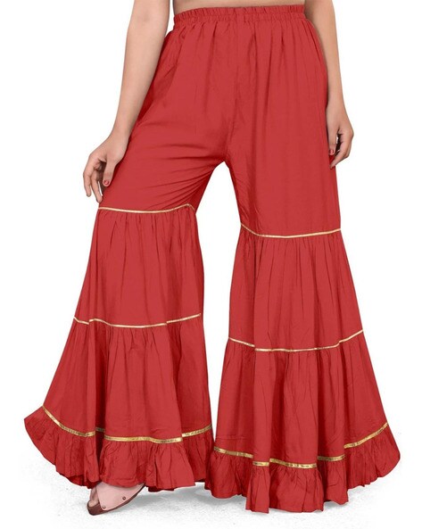 Shararas with Elasticated Waist Price in India