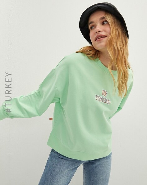 Pastel clearance green sweatshirt