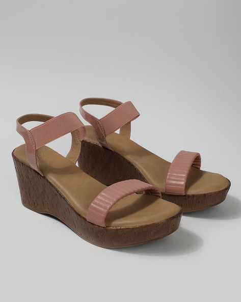 Strappy cork wedge online sandals