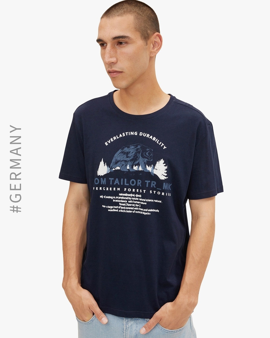 Buy Blue Tshirts for Men Tom Online by Tailor