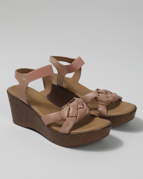 Buy Peach Heeled Sandals for Women by Five By Inc.5 Online Ajio