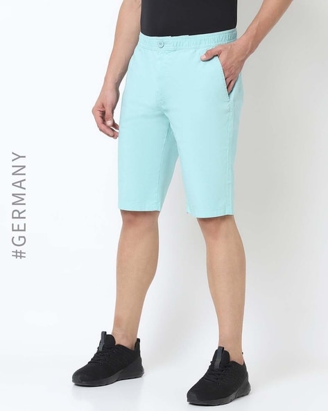 Buy Mint Blue Shorts & 3/4ths for Men by Tom Tailor Online | Ajio.com