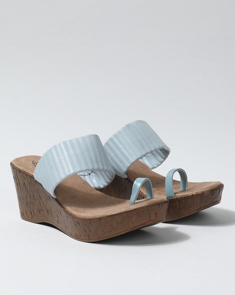 Baby blue wedge online sandals