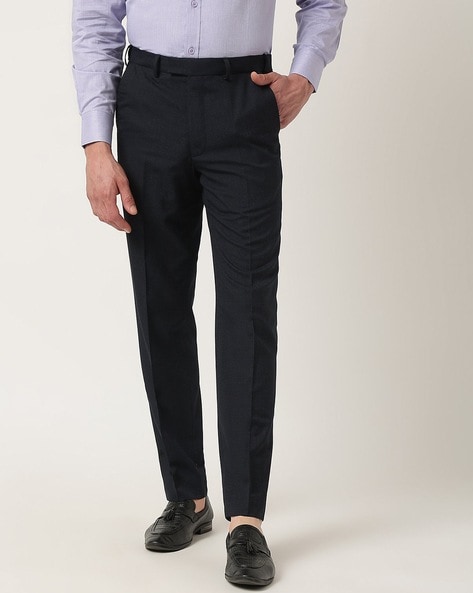 Kurus Black Gold Cotton Bland Regular Fit Trouser For Mens