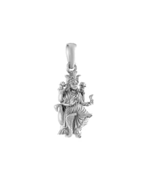 akshat sapphire Sterling Silver Mansa Devi Ji Pendant with Chain-picture-24