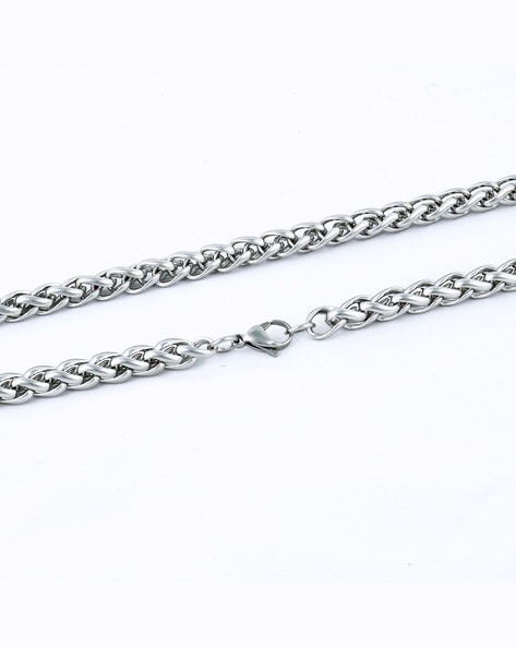 Silver coated chain deals