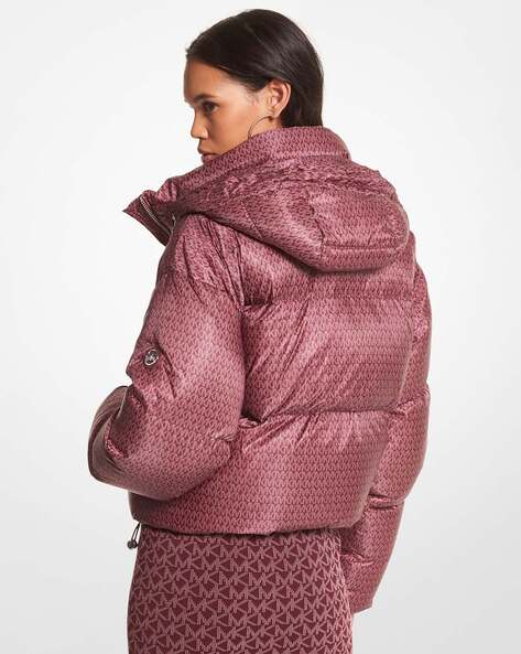 Faux Fur Trim Quilted Nylon Belted Puffer Coat | Michael Kors