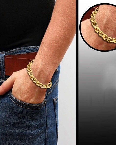 Buy Ball Chain Bracelet Gold Bracelet 925 Sterling Silver Online in India   Etsy