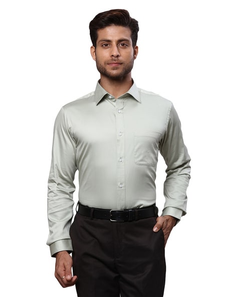 Buy Sage Green Shirts for Men by RAYMOND Online Ajio