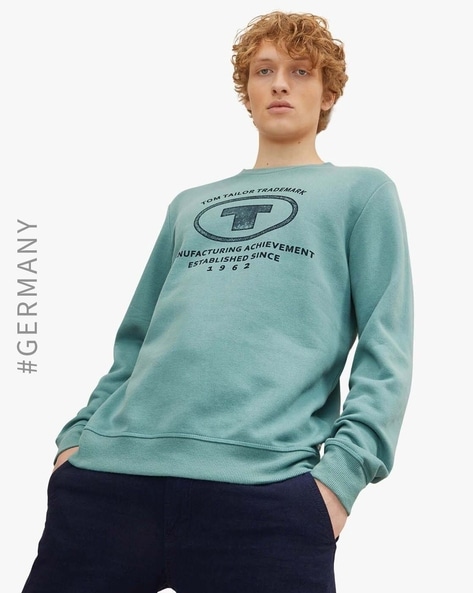 Buy Sea Green Sweatshirt Tailor by Hoodies Tom Men & Online for