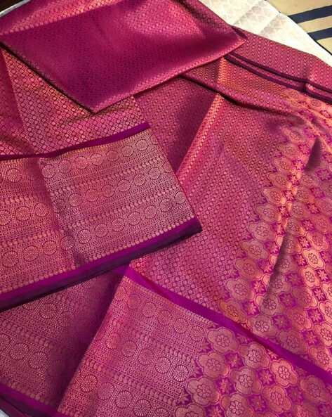 Printed Kanchipuram Pure Silk Saree, With Blouse Piece at Rs 1151 in Surat