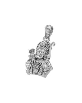 akshat sapphire Sterling Silver God Ram Ji Pendant with Chain-picture-15