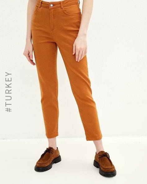 Joseph Brown Corduroy Flared Trousers M Joseph | TLC