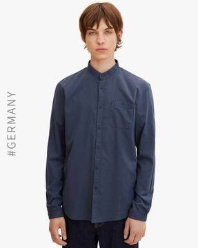 band collar shirt uniqlo